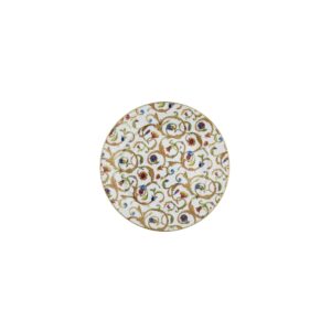 Piatto Frutta Liscio Girali Decoro Totale (19 cm)